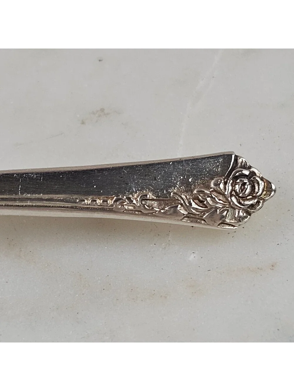 Oneida Damask Rose Sterling Silver Spoon Brooch Pin Vintage 2.5